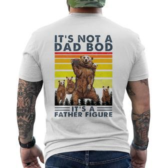 Its Not A Dad Bod Its Father Figure Bear Coffee Lover Men's Back Print T-shirt | Mazezy