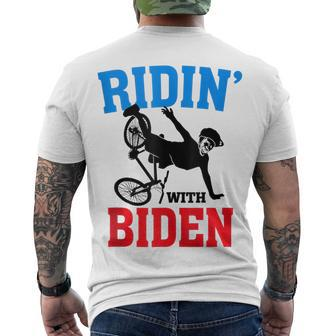 Joe Biden Falling With Biden Ridin With Biden V3 Men's T-shirt Back Print - Seseable