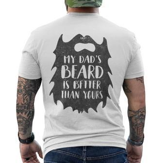 Kids My Dads Beard Is Better Than Yours Kids Men's Back Print T-shirt | Mazezy