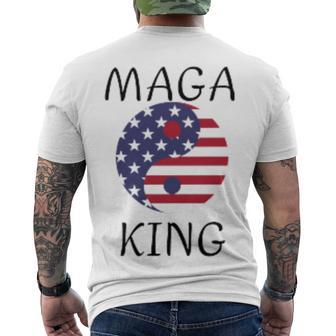 King Maga Men's Crewneck Short Sleeve Back Print T-shirt | Favorety