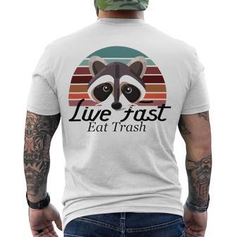 Live Fast Eat Trash 790 Shirt Men's Crewneck Short Sleeve Back Print T-shirt | Favorety CA