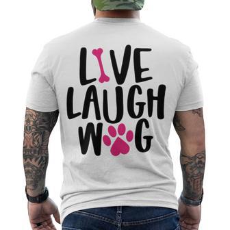 Live Laugh Bark 9 Trending Shirt Men's Crewneck Short Sleeve Back Print T-shirt | Favorety AU