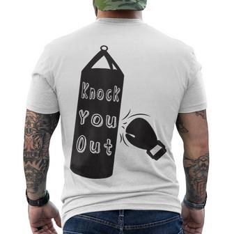 Mama Said Knock You Out Boxers Heavy Bag Boxing Men's T-shirt Back Print - Seseable