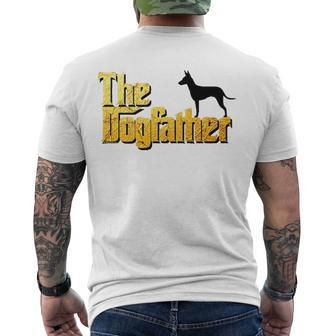 Manchester Terrier - The Dogfather Men's Back Print T-shirt | Mazezy