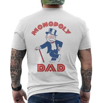 Monopoly Dad Fathers Day Men's Back Print T-shirt | Mazezy