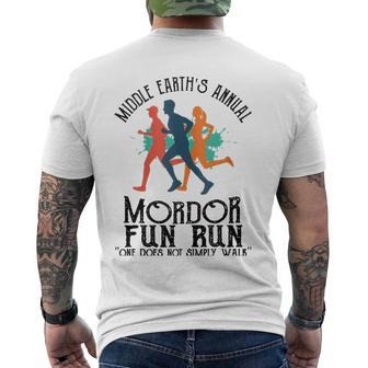 Mordor Fun Run One Does Not Simply Walk Men's Back Print T-shirt | Mazezy UK