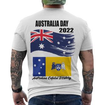 New Australia Day 2022 V2 Men's Crewneck Short Sleeve Back Print T-shirt | Favorety