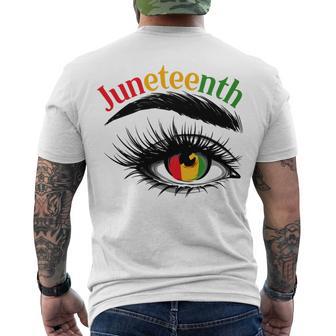 Official 4 Juneteenth - African American Women Black History Pride Men's Crewneck Short Sleeve Back Print T-shirt | Favorety CA