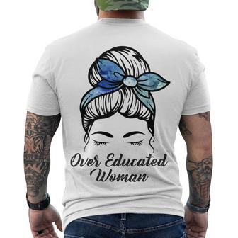 Over Educated Women Men's Crewneck Short Sleeve Back Print T-shirt | Favorety