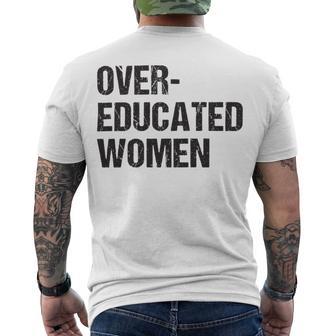 Over Educated Women V2 Men's Crewneck Short Sleeve Back Print T-shirt | Favorety CA