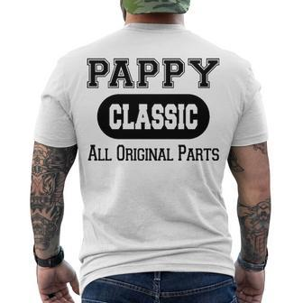 Pappy Grandpa Classic All Original Parts Pappy Men's T-Shirt Back Print - Seseable