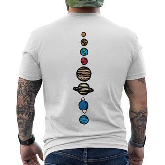 Planets Colour Men's Crewneck Short Sleeve Back Print T-shirt | Favorety DE