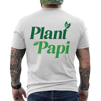 Plant Papi Dad Fathers Day Plants Lover Men's Back Print T-shirt | Mazezy