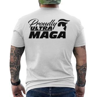 Proudly Ultra Maga Decallets Go Brandontrump Was Rightmandate Freedom Sticker Men's Crewneck Short Sleeve Back Print T-shirt | Favorety DE