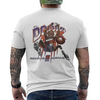 Richard Dumas Dr Doom Retro Phoenix Basketball Men's Back Print T-shirt | Mazezy