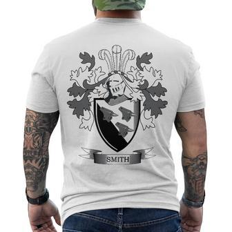Smith Family Crest Coat Of Arms T Shirt Men's T-Shirt Back Print - Seseable
