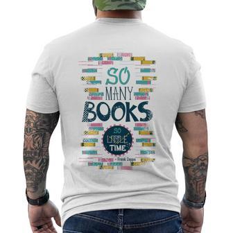 So Many Books So Little Time 358 Trending Shirt Men's Crewneck Short Sleeve Back Print T-shirt | Favorety UK