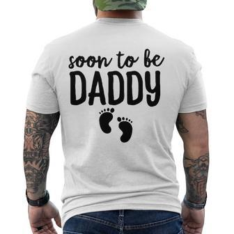 Soon To Be Daddy Pregnancy Announcement Dad Father Men's Back Print T-shirt | Mazezy CA