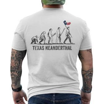 Texas Neanderthal Thinking Men's Crewneck Short Sleeve Back Print T-shirt - Monsterry CA