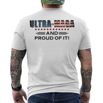 Ultra Maga And Proud Of It Antibiden Men's Crewneck Short Sleeve Back Print T-shirt | Favorety