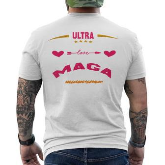 Ultra Maga And Proud Of It Essential Tshirt Men's Crewneck Short Sleeve Back Print T-shirt - Monsterry