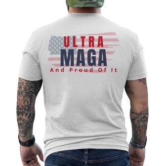 Ultra Maga And Proud Of It V17 Men's Crewneck Short Sleeve Back Print T-shirt | Favorety CA