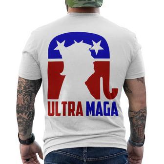 Ultra Maga And Proud Of It V2 Men's Crewneck Short Sleeve Back Print T-shirt | Favorety DE