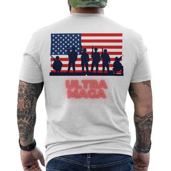 Ultra Maga And Proud Of It V21 Men's Crewneck Short Sleeve Back Print T-shirt | Favorety DE