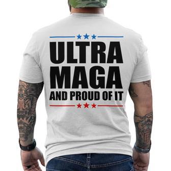 Ultra Maga And Proud Of It V25 Men's Crewneck Short Sleeve Back Print T-shirt | Favorety DE