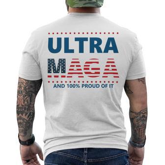 Ultra Maga And Proud Of It V5 Men's Crewneck Short Sleeve Back Print T-shirt | Favorety DE