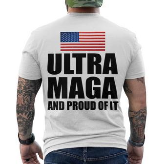 Ultra Maga And Proud Of It V8 Men's Crewneck Short Sleeve Back Print T-shirt | Favorety CA