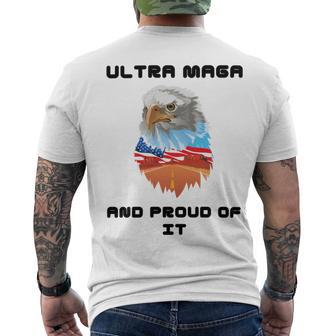 Ultra Mega And Proud Of It Pro Trump Patriotic Republican Men's Crewneck Short Sleeve Back Print T-shirt | Favorety CA