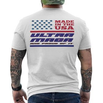 Vintageultra Maga And Proud Of It Made In Usa Men's Crewneck Short Sleeve Back Print T-shirt - Monsterry