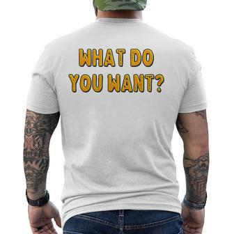 What Do You Want Gotye Fans Men's Back Print T-shirt | Mazezy