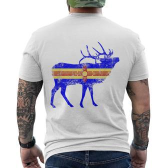 New Mexico Elk Elk Hunting Men's Crewneck Short Sleeve Back Print T-shirt - Monsterry AU