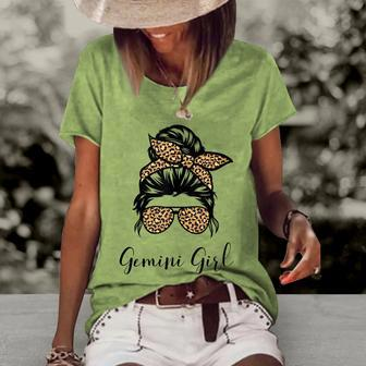 Born In May 21 To June 20 Birthday Gemini Girl Women's Loose T-shirt - Seseable