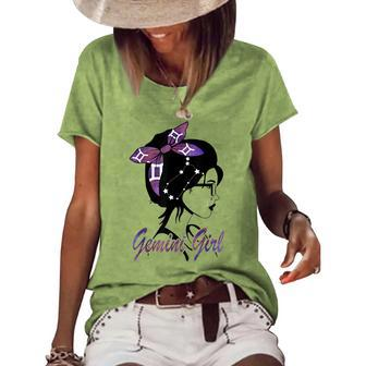 Gemini Girl Birthday Gemini Woman Zodiac Sign Women's Loose T-shirt - Seseable