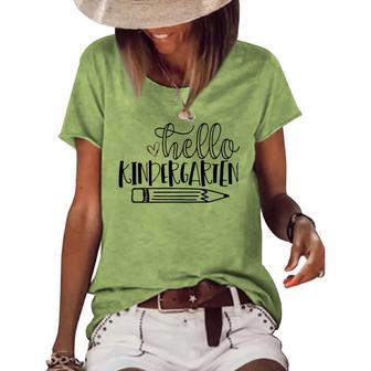 Hello Kindergarten V2 Women's Short Sleeve Loose T-shirt | Favorety