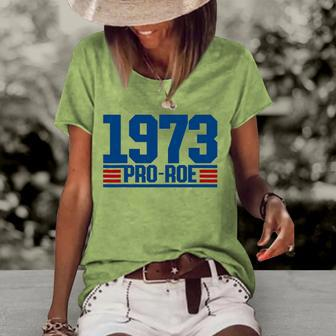 Pro 1973 Roe Pro Choice 1973 Womens Rights Feminism Protect Women's Short Sleeve Loose T-shirt
