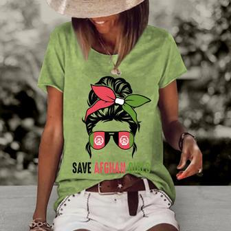 Save Afghan Girls Women's Short Sleeve Loose T-shirt - Monsterry CA