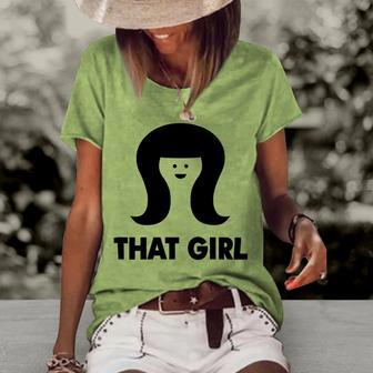 That Girl Women's Short Sleeve Loose T-shirt - Monsterry DE