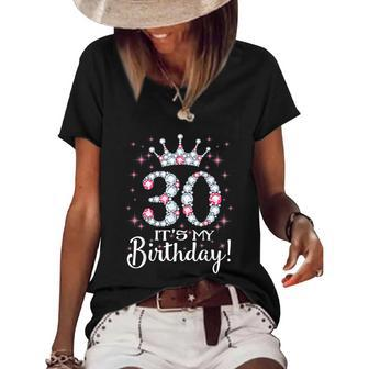 30 Its My Birthday 1989 30Th Birthday Gift Tee For Womens Women's Short Sleeve Loose T-shirt - Monsterry CA