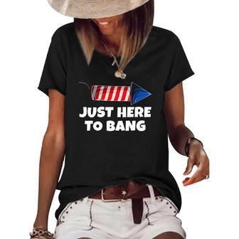 4Th July America Firework Patriot Usa Mens & Womens Women's Short Sleeve Loose T-shirt | Mazezy UK
