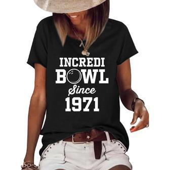 51 Years Old Bowler Bowling 1971 51St Birthday Women's Short Sleeve Loose T-shirt | Mazezy