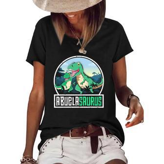 Abuelasaurusrex Dinosaur Saurus Latina Grandma Matching Women's Short Sleeve Loose T-shirt | Mazezy DE