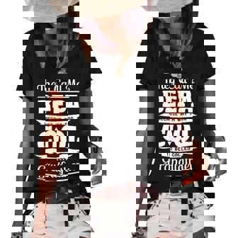 Beepa Grandpa Gift Im Called Beepa Because Im Too Cool To Be Called Grandfather Women's Short Sleeve Loose T-shirt | Seseable FR