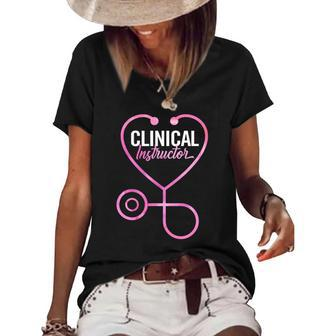 Clinical Nursing Instructor Nurse Educator Women's Short Sleeve Loose T-shirt | Mazezy