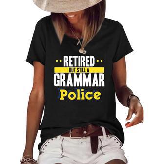 Funny Retired Teacher Quote School Teacher Retirement Women's Short Sleeve Loose T-shirt | Mazezy