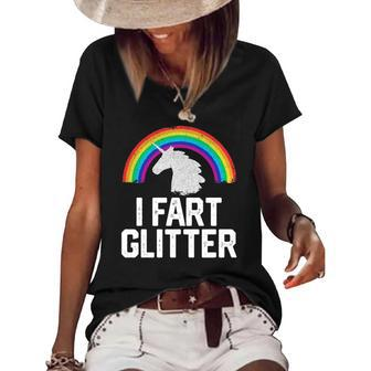 Funny Unicorn Rainbow Retro Gay Pride Lgbtq Mens Womens Women's Short Sleeve Loose T-shirt | Mazezy