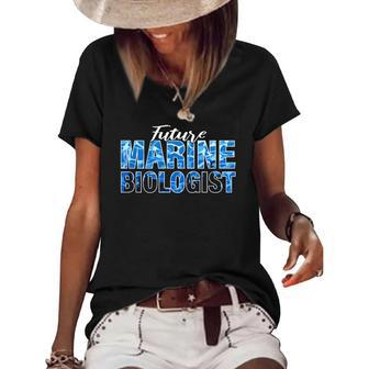 Future Marine Biologist Kids Girls Youth Boys Women's Short Sleeve Loose T-shirt | Mazezy